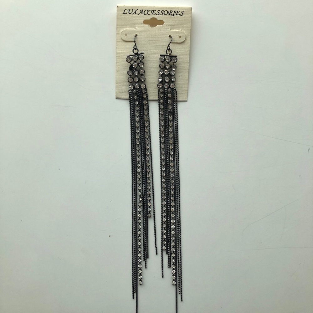Lux accessories long earrings